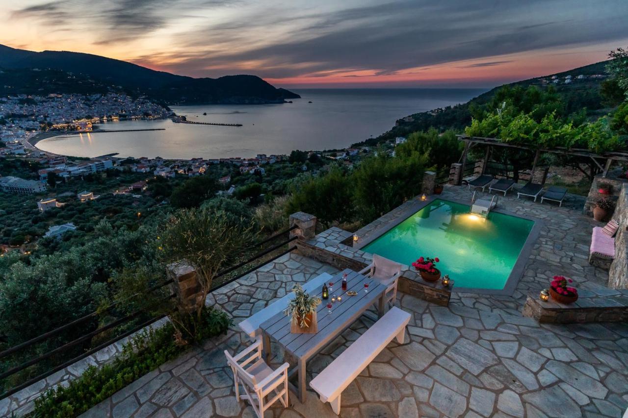 Villa Nina Skopelos- Private Pool - Magnificent Views Eksteriør bilde