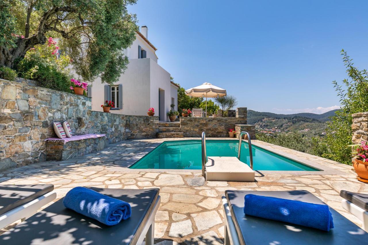 Villa Nina Skopelos- Private Pool - Magnificent Views Eksteriør bilde